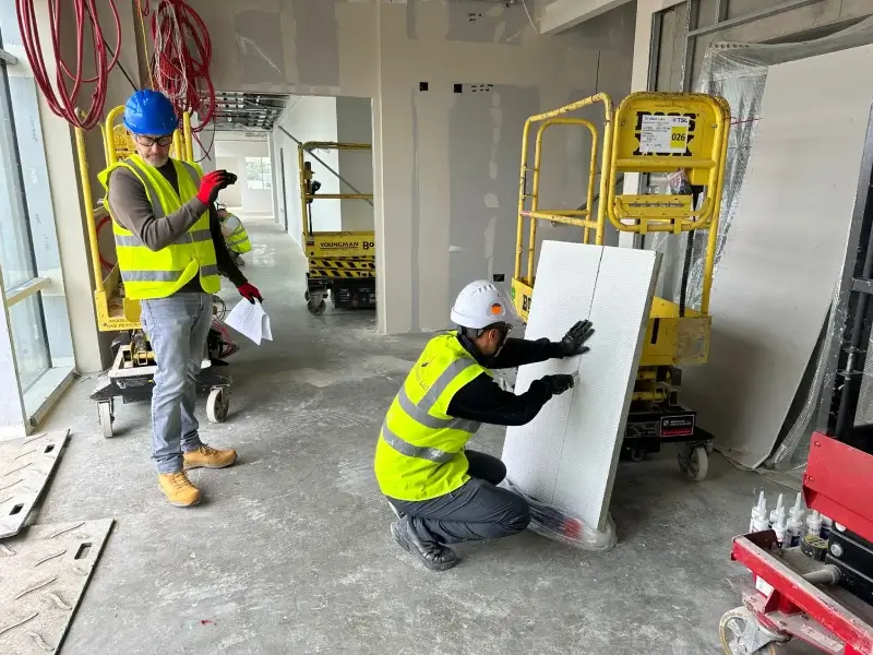 An on-site NVQ assessment in Passive Fire Protection
