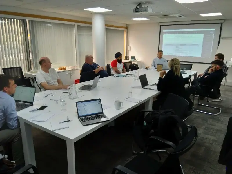 The Up Level team during a standardisation session