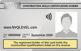 Academically Qualified Person's CSCS Card for Project Managers
