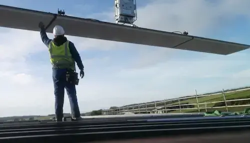 Roof Sheeting and Cladding NVQ Level 2 operative working at height